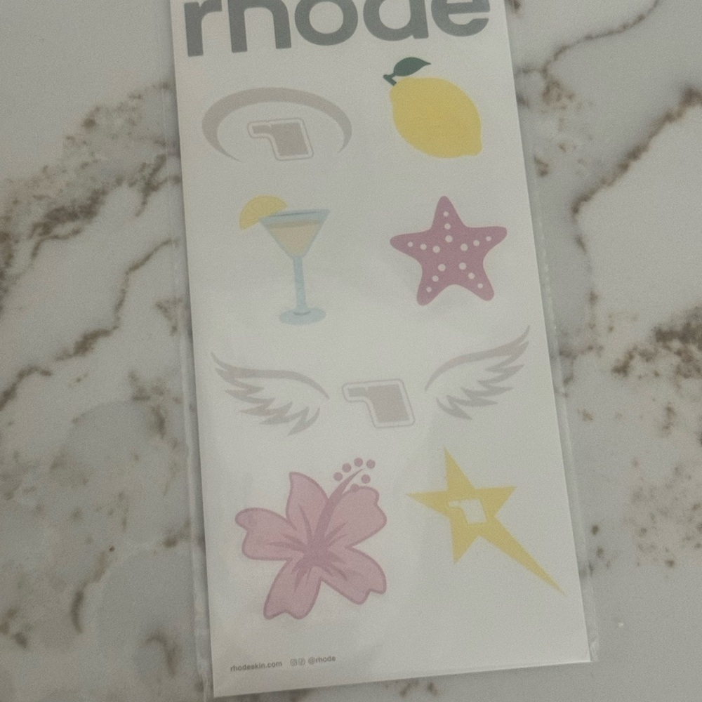 RHODE Vibrant tattoo set Yellow, Pink, Purple